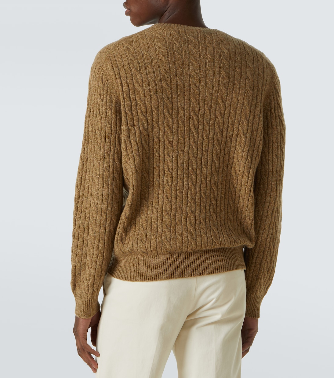 Pullover in cashmere a trecce | Loro Piana