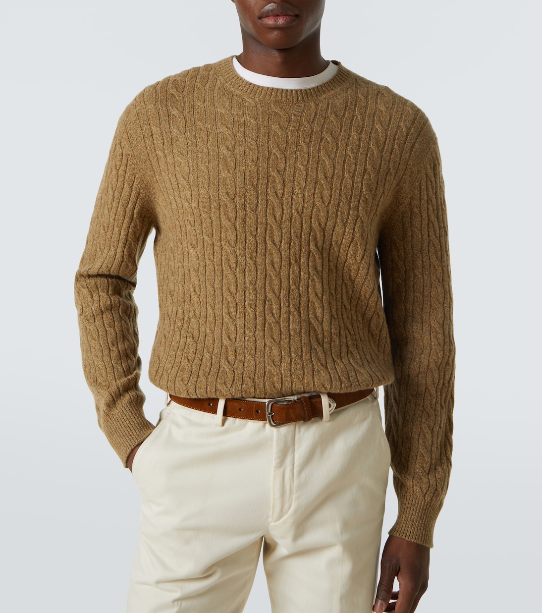 Pullover in cashmere a trecce | Loro Piana