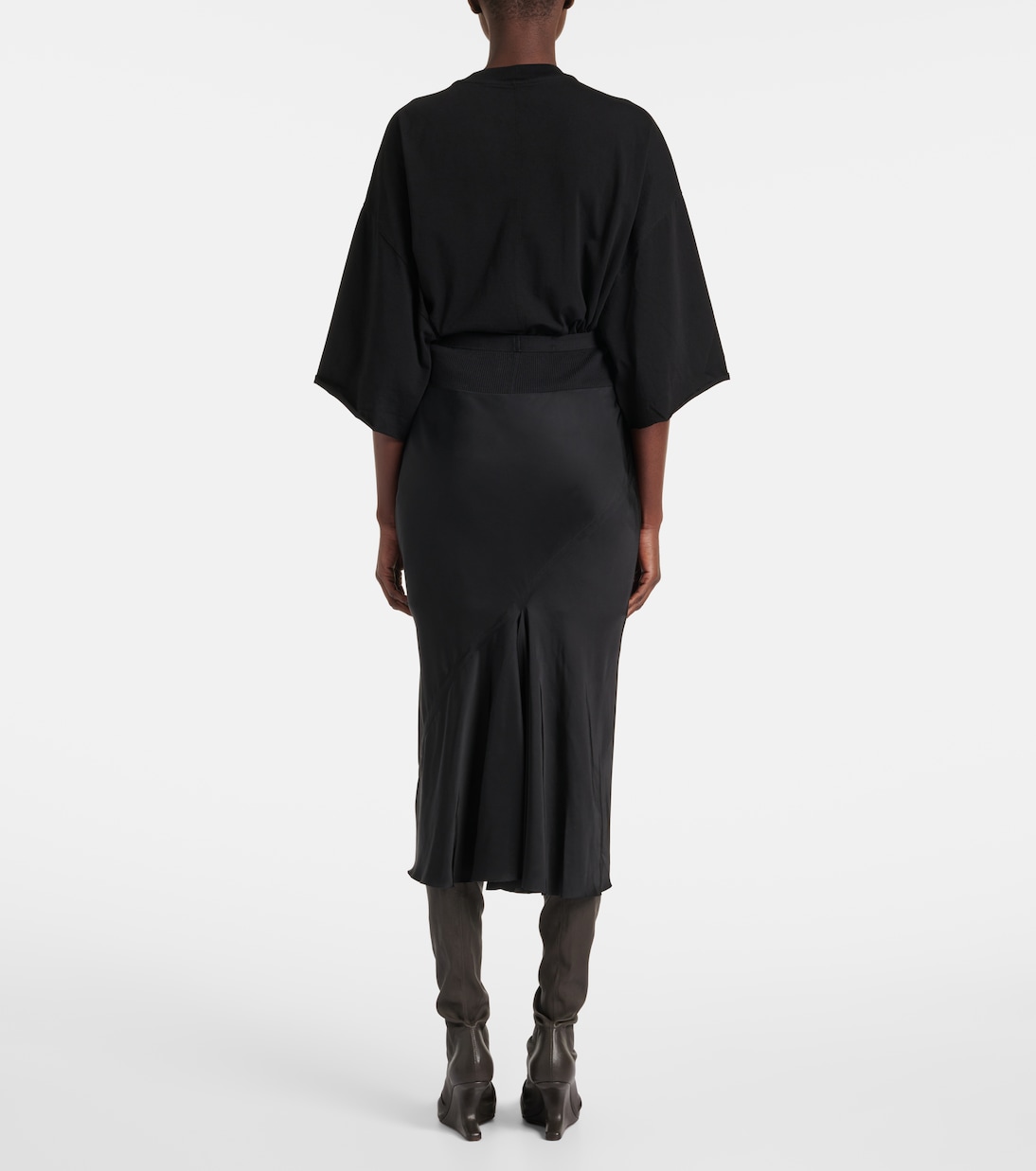 Gonna midi in jersey | Rick Owens