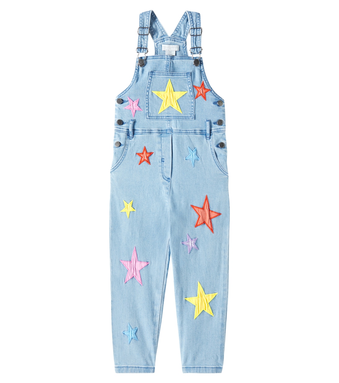 Bestickte Latzhose aus Denim | Stella McCartney Kids