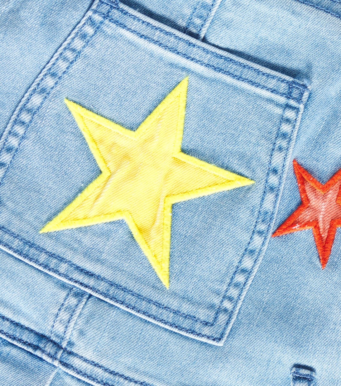 Bestickte Latzhose aus Denim | Stella McCartney Kids