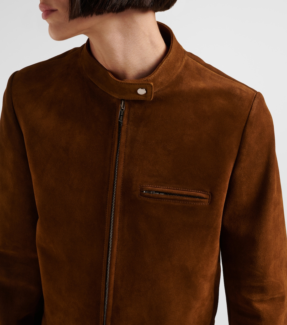 Suede jacket | Miu Miu