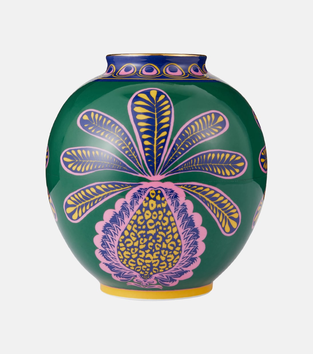 Big Pineapple Verde Medium porcelain vase | La DoubleJ
