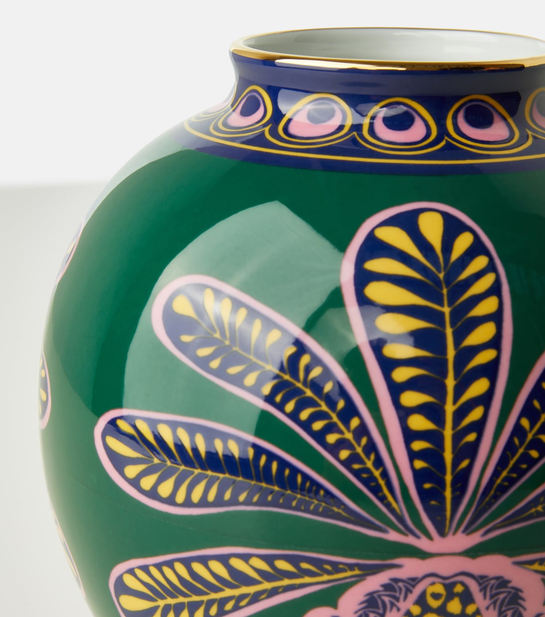 Big Pineapple Verde Medium porcelain vase | La DoubleJ