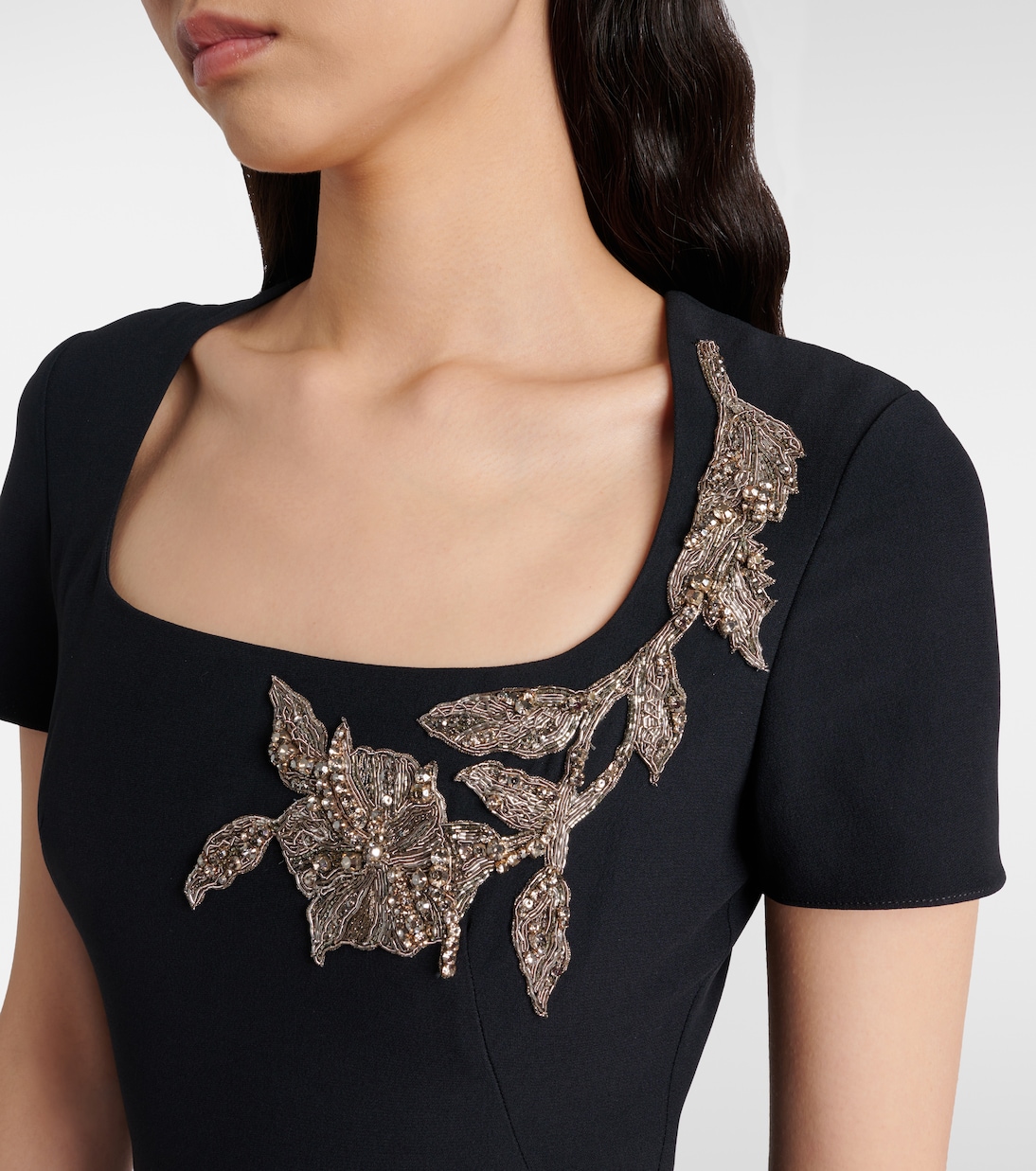 Embroidered crêpe gown | McQueen