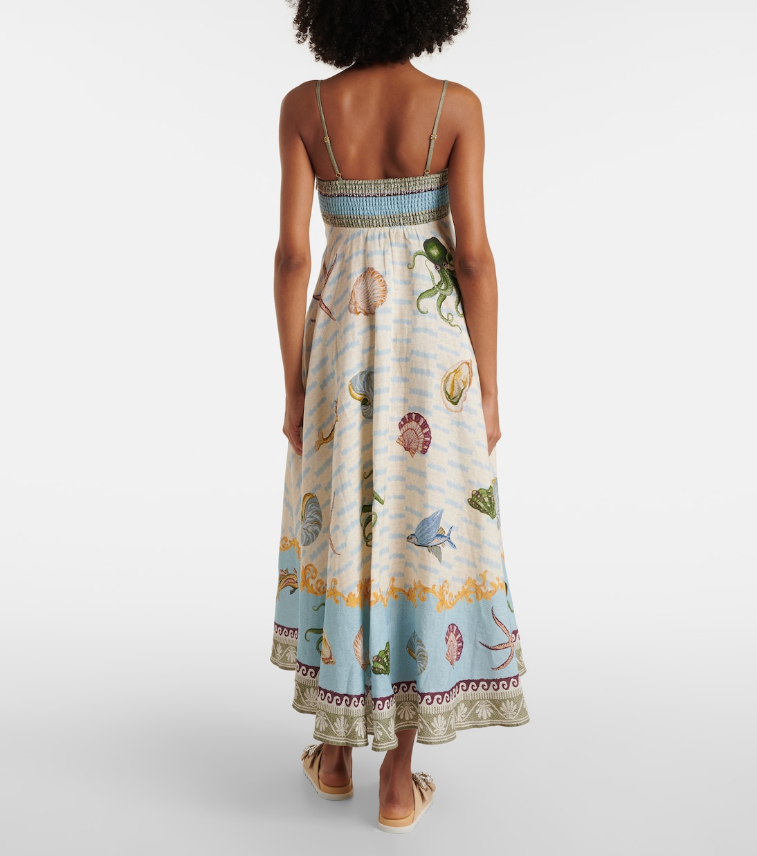 Robe longue Bath House en lin | Alémais