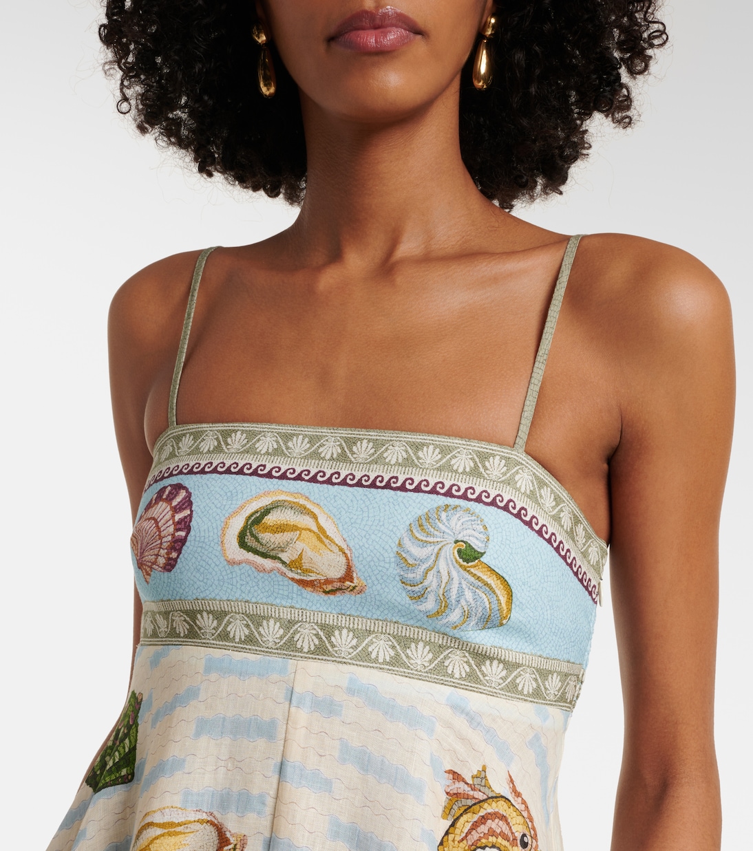 Robe longue Bath House en lin | Alémais