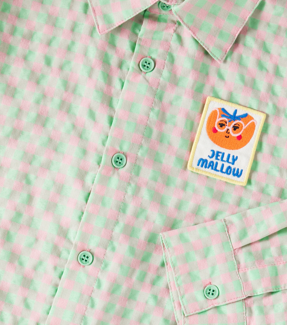 Camisa en mezcla de algodón a cuadros | Jellymallow