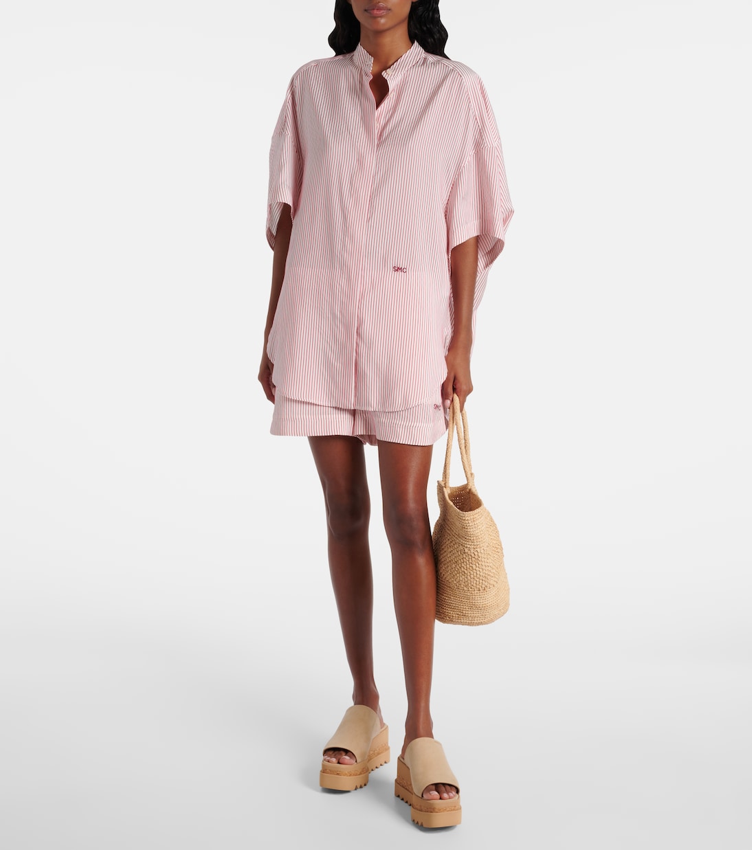 Chemise rayée en soie | Stella McCartney