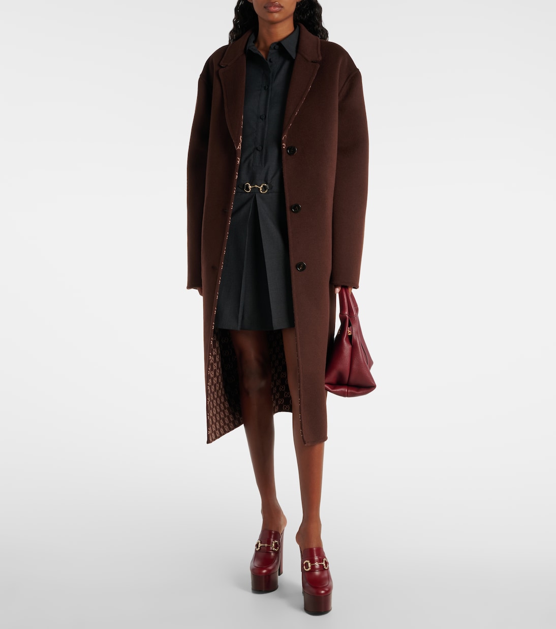Single-breasted wool coat | Gucci