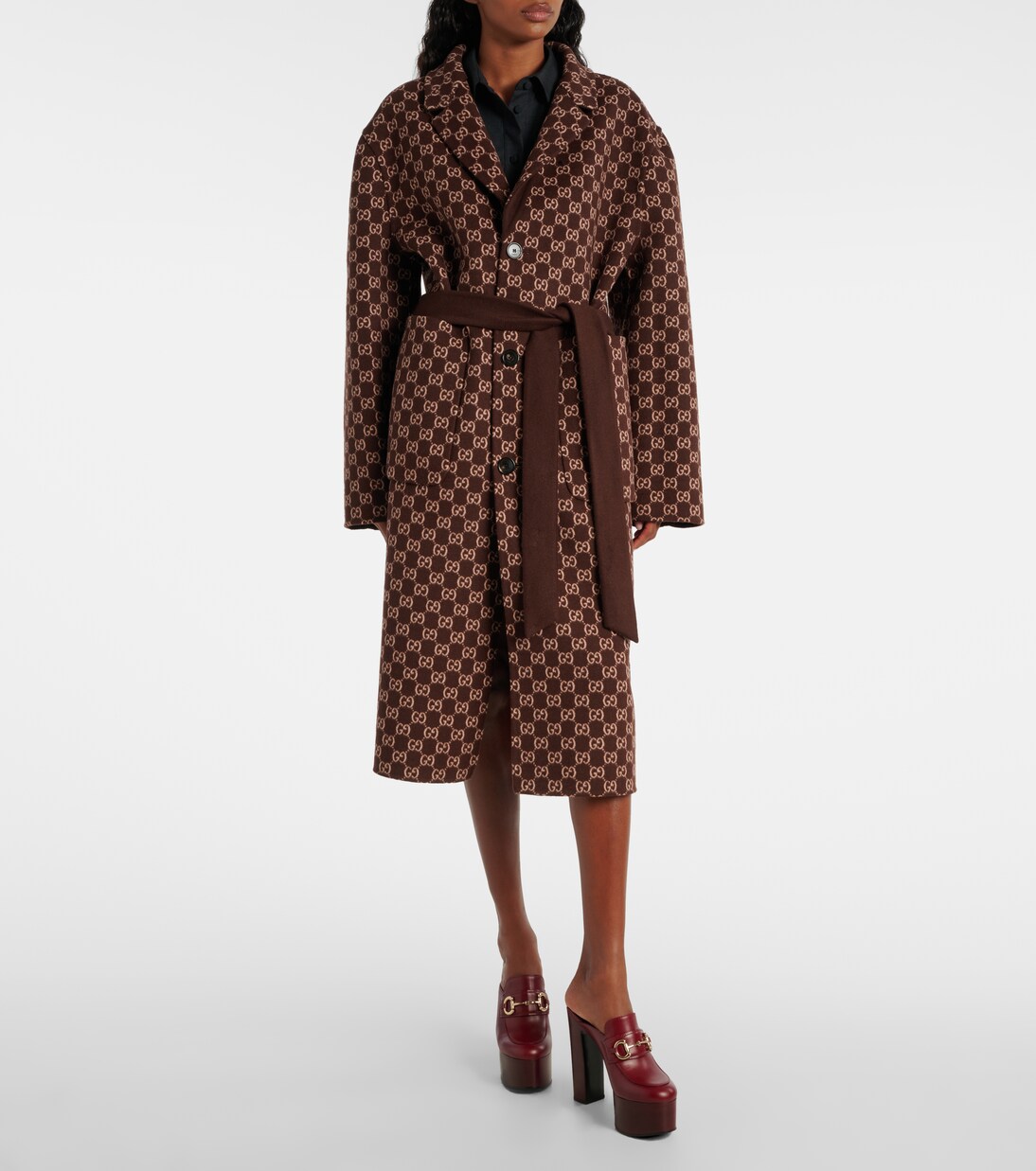 Single-breasted wool coat | Gucci