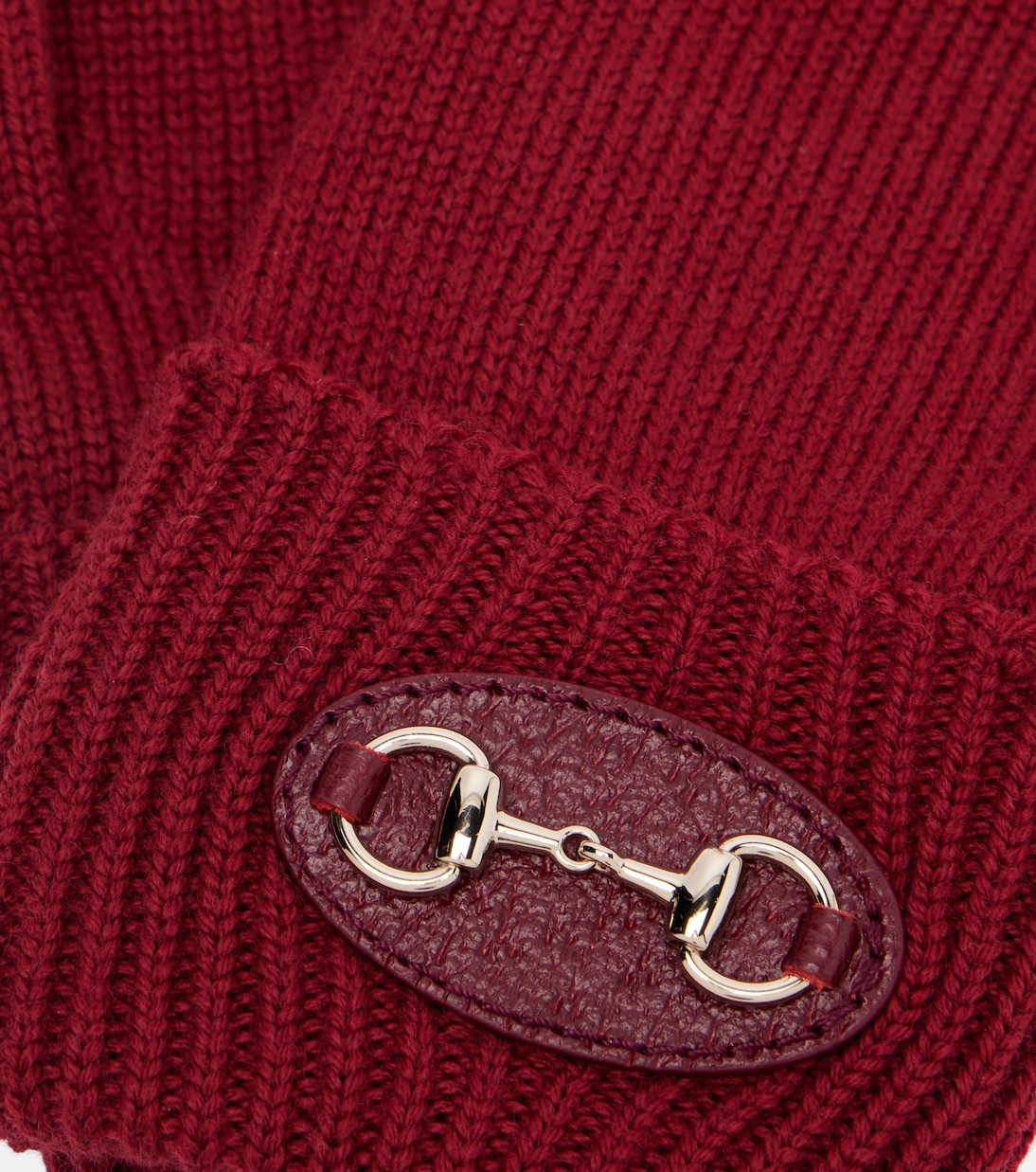 Horsebit ribbed-knit wool gloves | Gucci