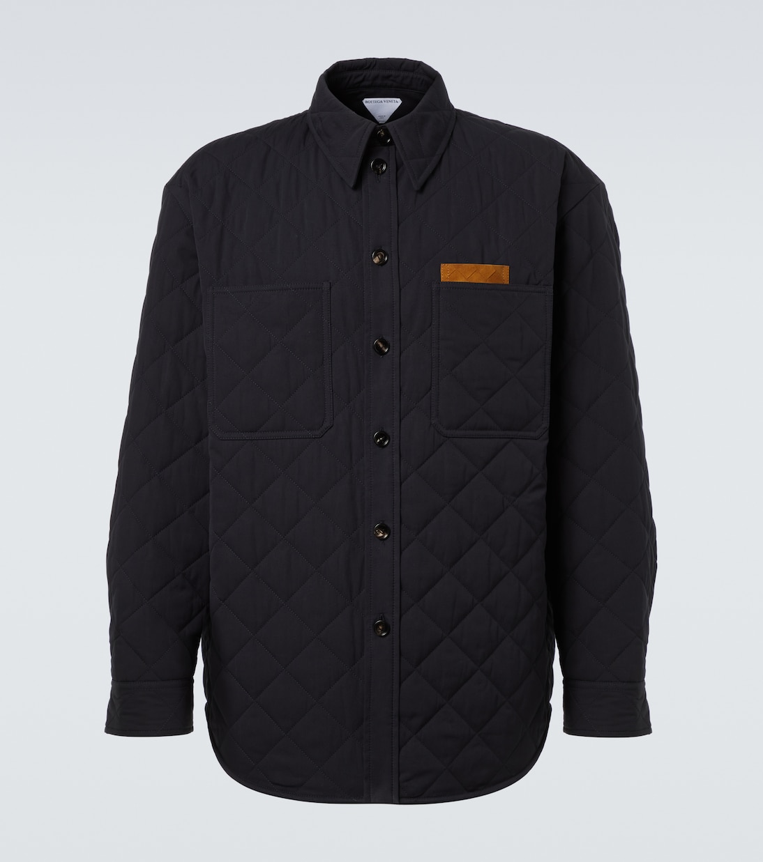 Giacca camicia trapuntata in misto cotone  | Bottega Veneta