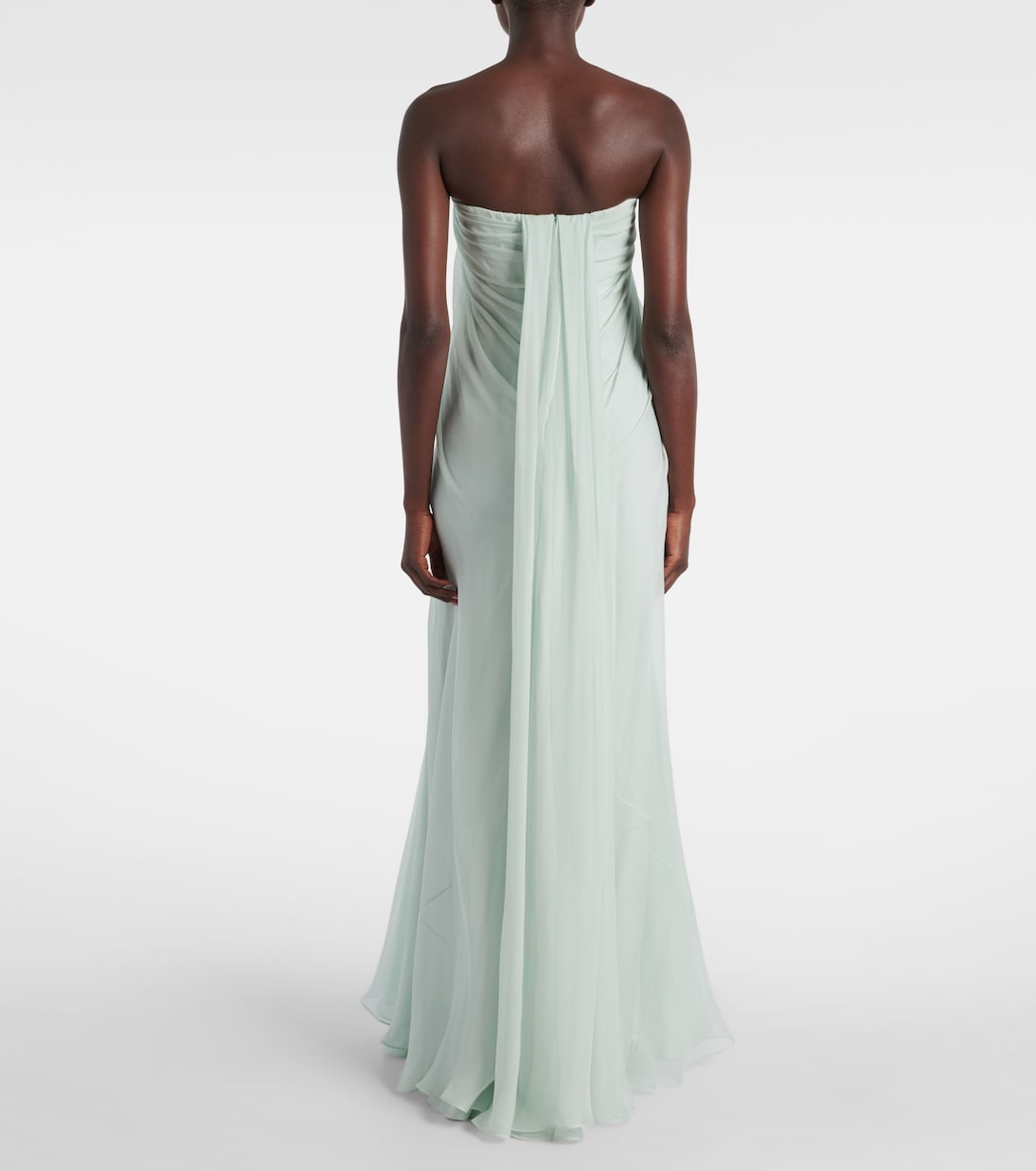 Robe aus Seiden-Chiffon | McQueen