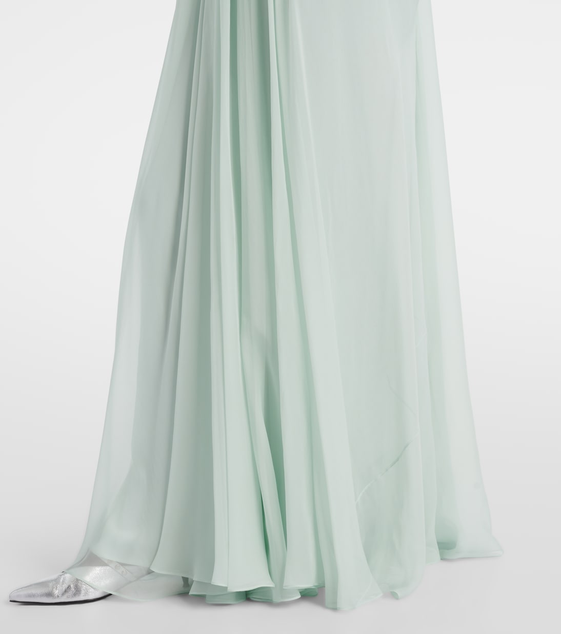 Robe aus Seiden-Chiffon | McQueen