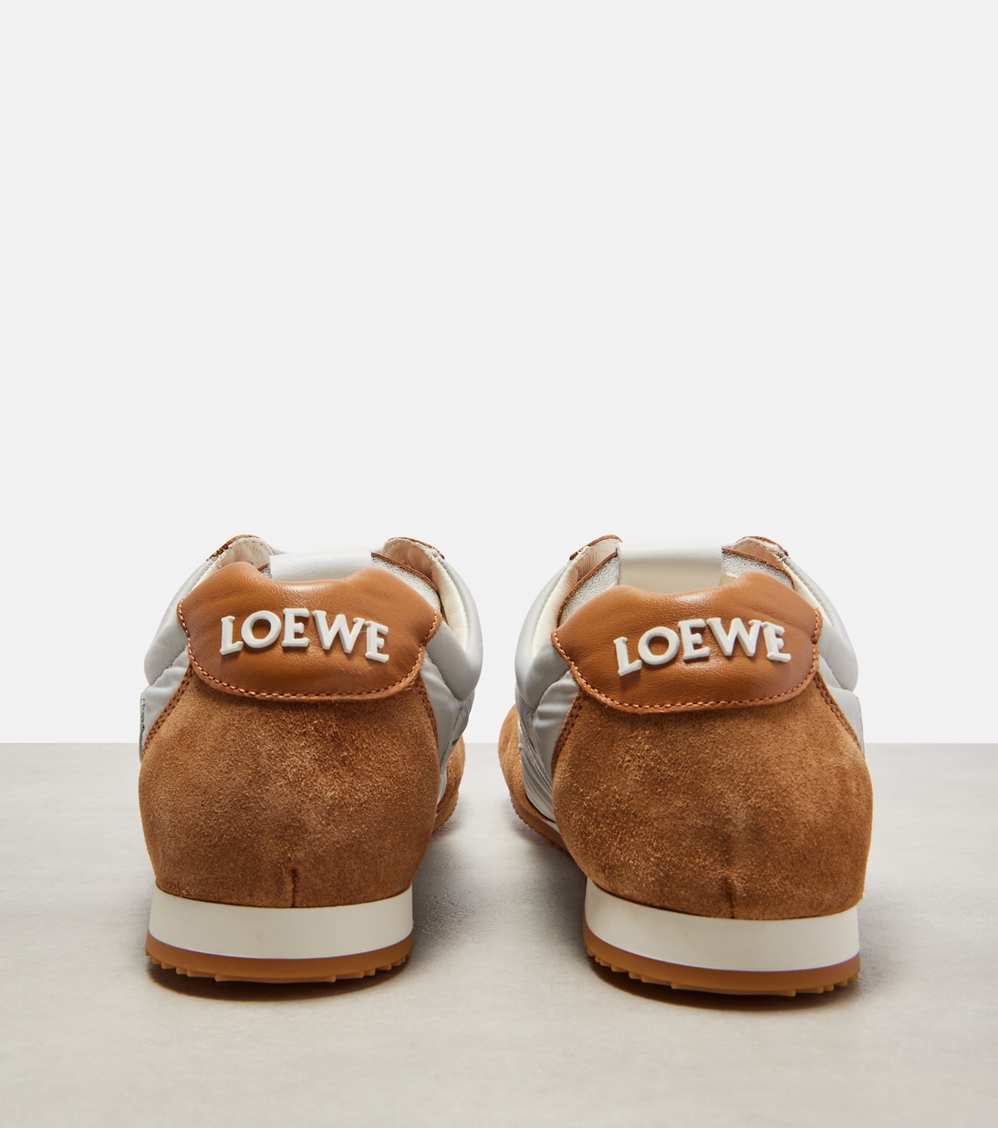 Ballet 2.0 suede-trimmed sneakers | Loewe
