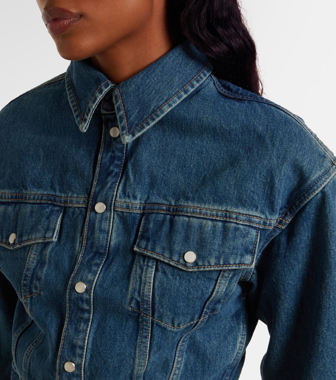 Cropped denim jacket | Wardrobe.NYC
