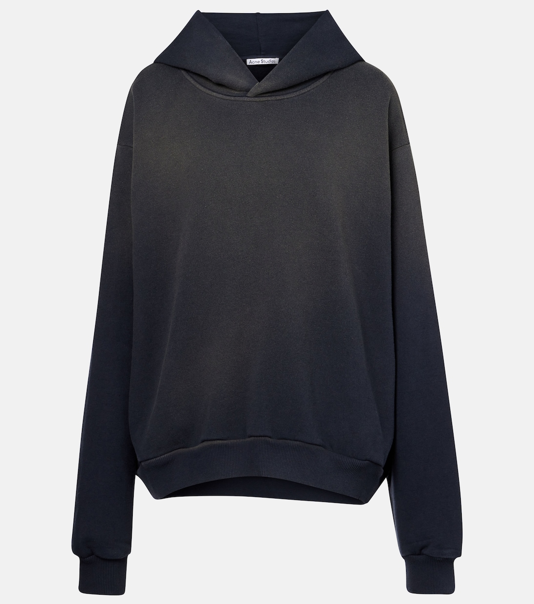 Felpa distressed in jersey con cappuccio | Acne Studios