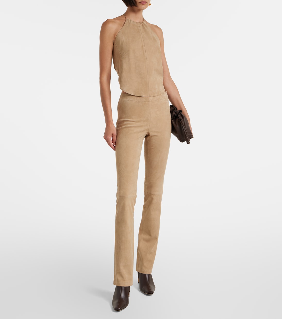 Top Rosie de ante con cuello halter | Stouls