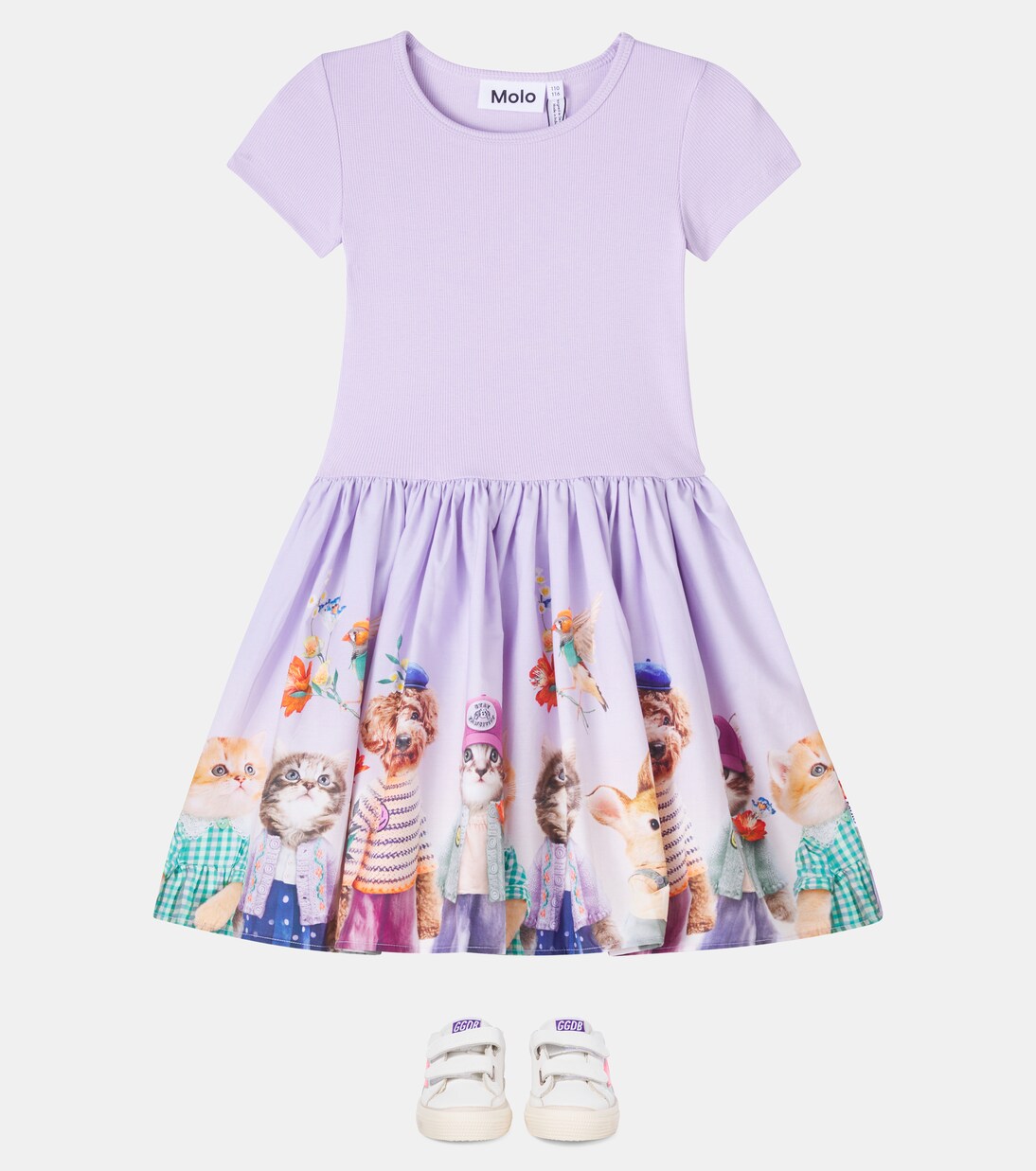Robe Cissa imprimée en coton mélangé | Molo