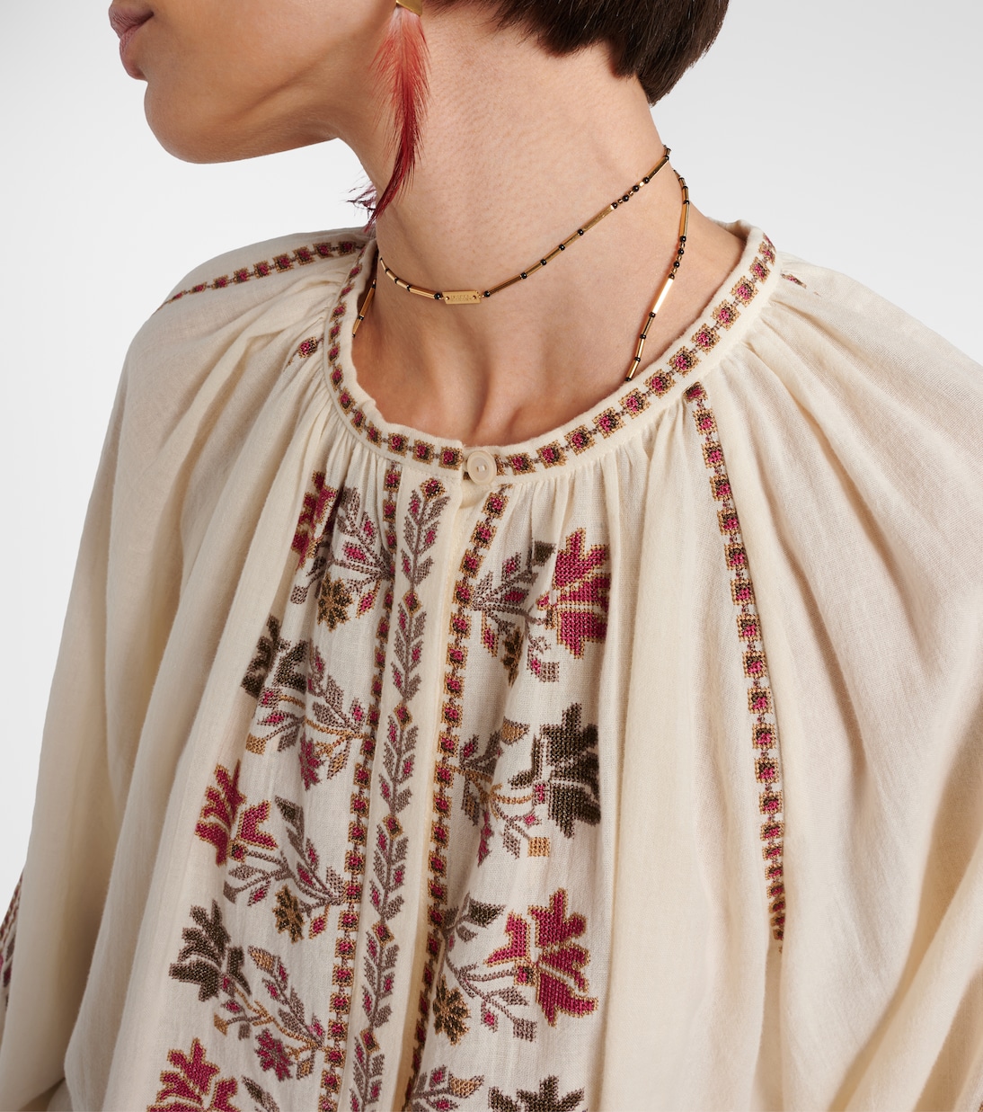 Lynne embroidered cotton blouse | Marant Etoile