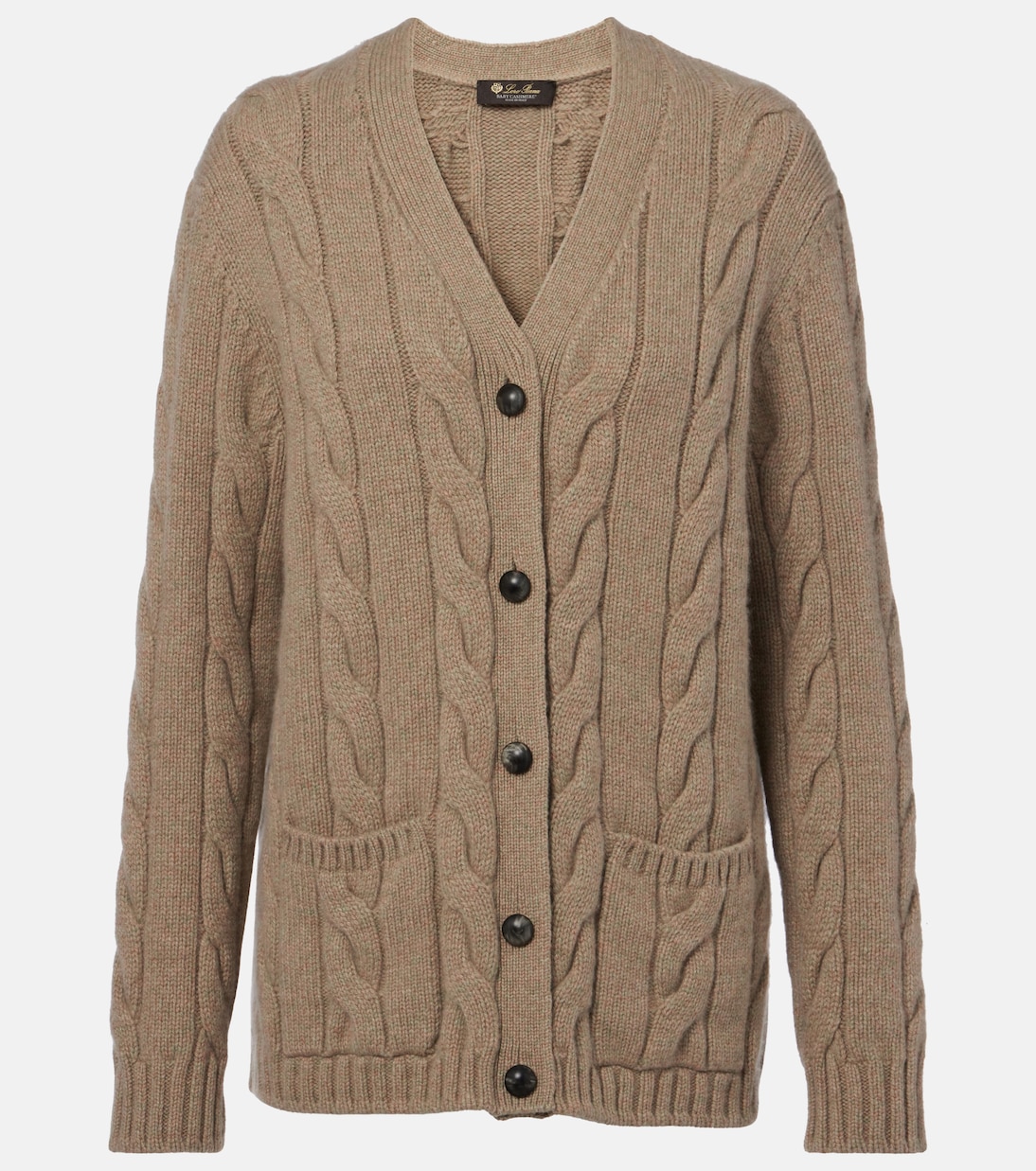 Napier cable-knit cashmere cardigan | Loro Piana
