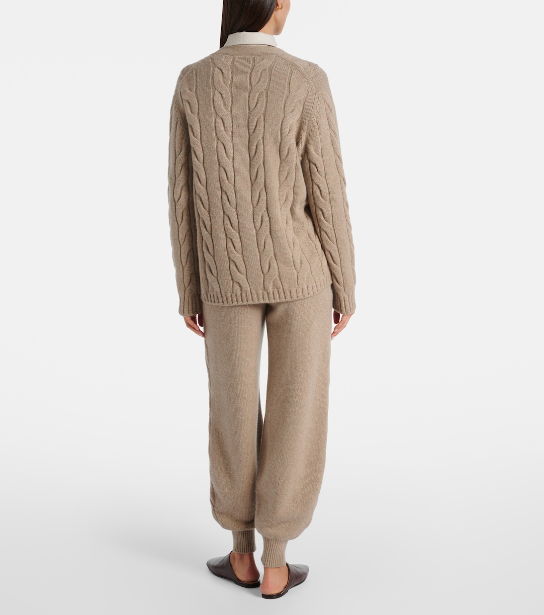 Napier cable-knit cashmere cardigan | Loro Piana