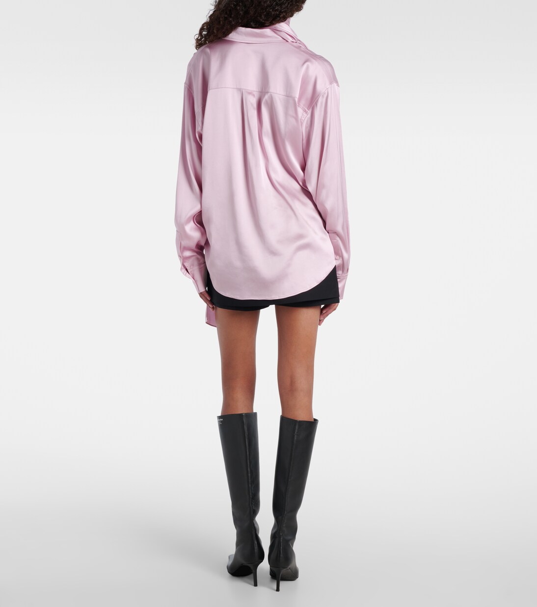 围巾细节缎布女式上衣 | Acne Studios