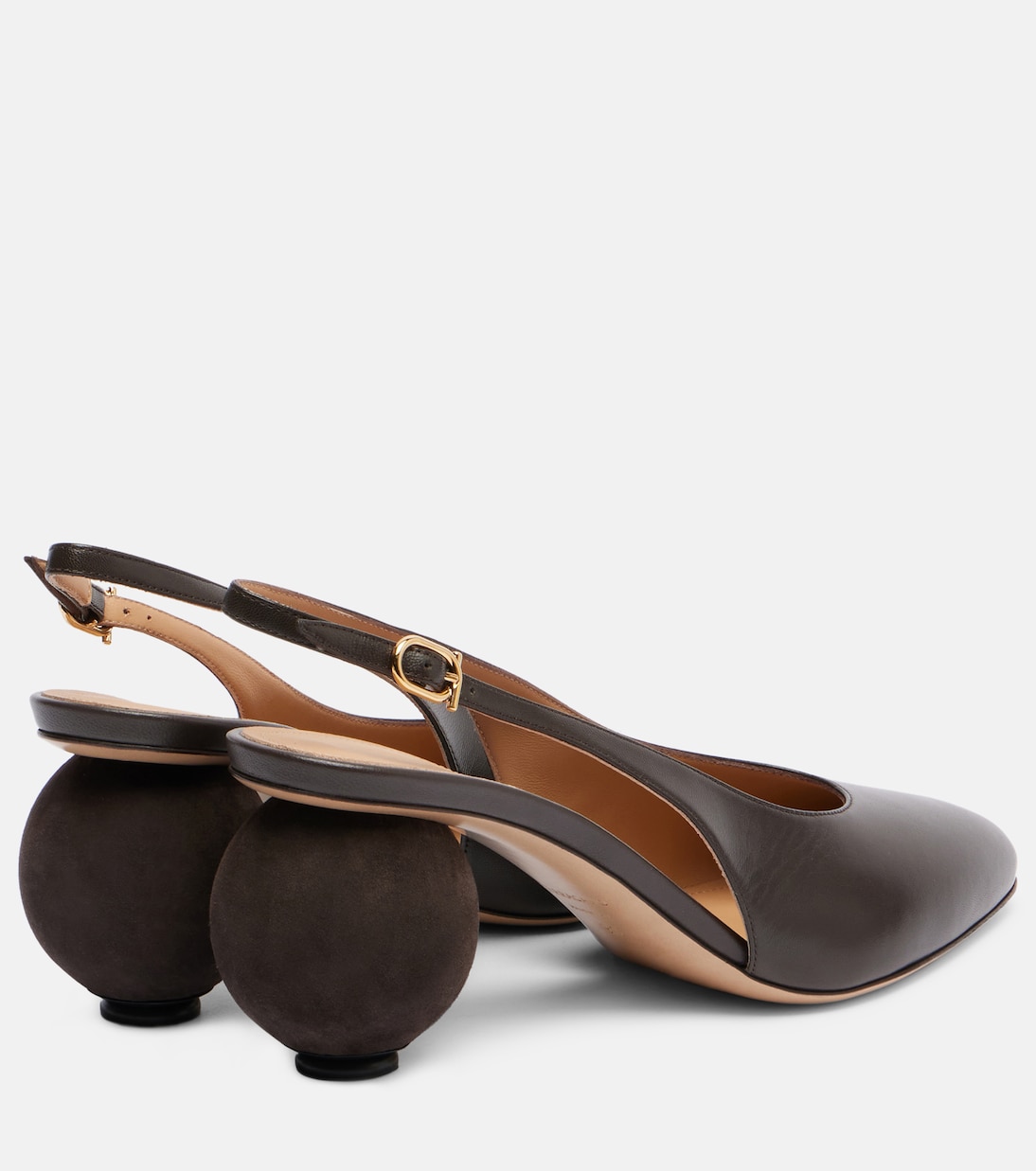 Tessie 70 leather slingback pumps | Ferragamo