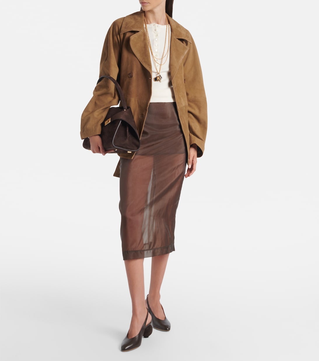 Tessie 70 leather slingback pumps | Ferragamo