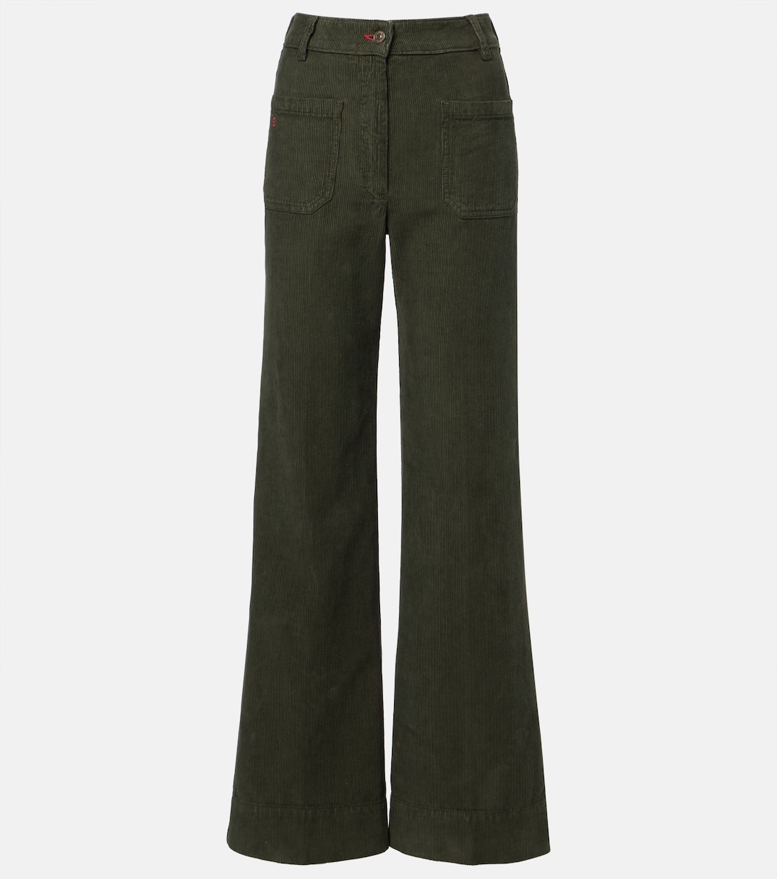 Mid-Rise-Schlaghose Alina aus Baumwoll-Cord | Victoria Beckham