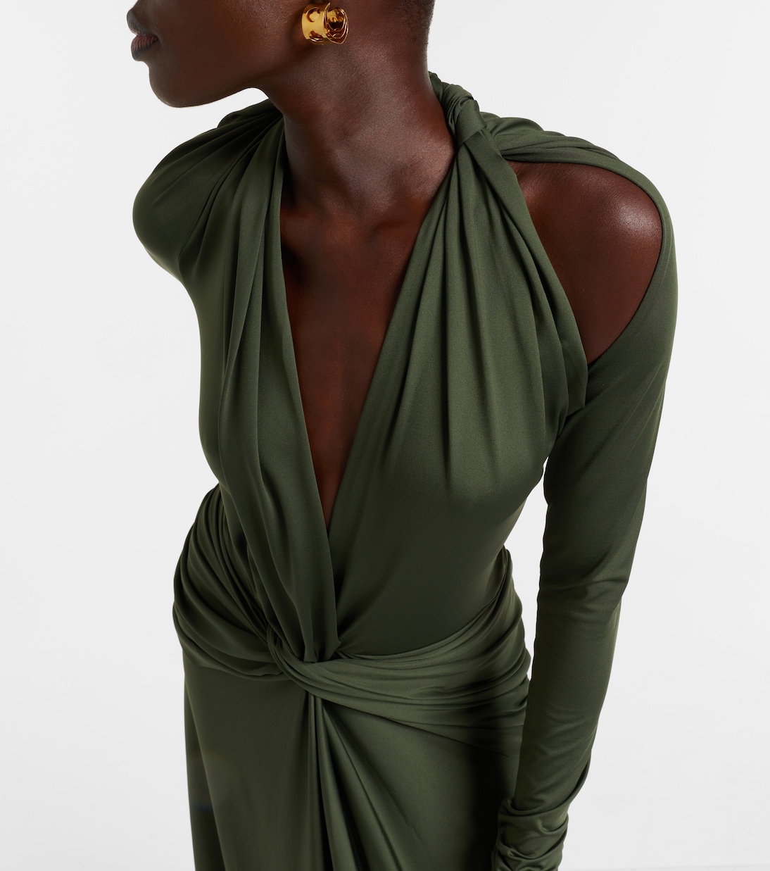 Gathered jersey gown | Victoria Beckham