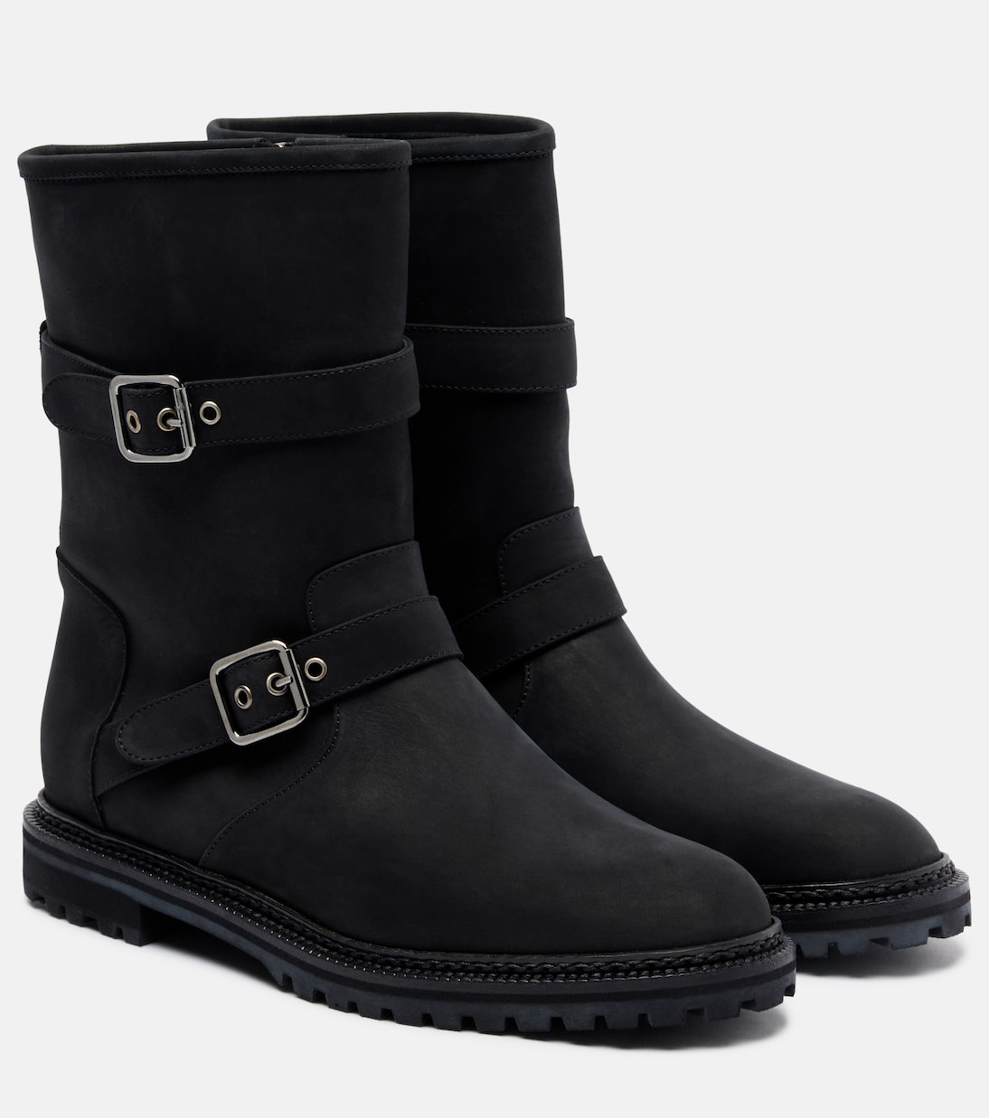Sulaltrosa leather biker boots | Manolo Blahnik