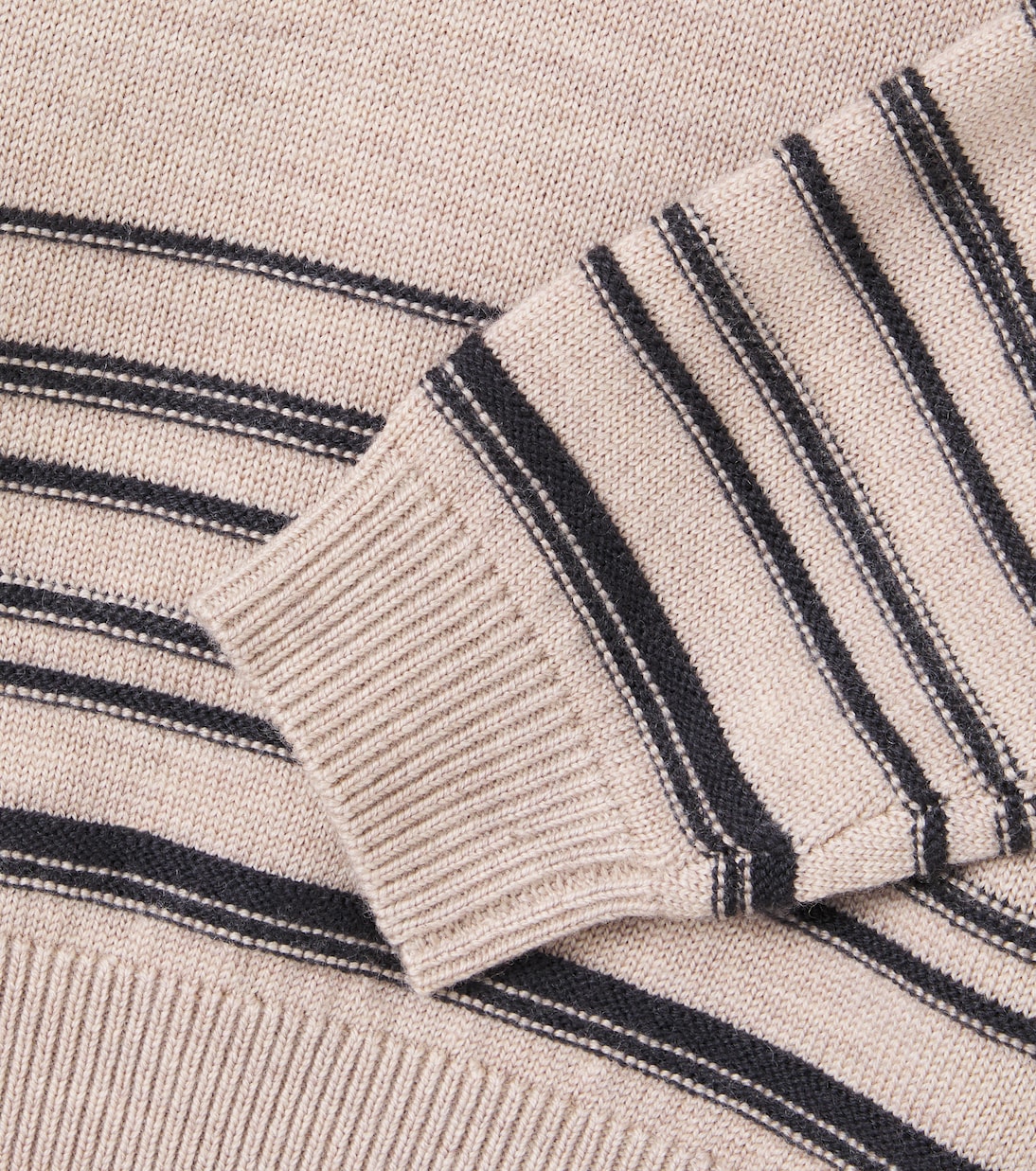 Flores striped wool sweater | Wheat