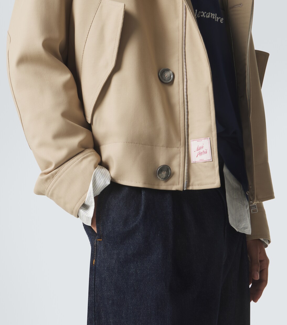 Virgin wool gabardine jacket | Ami Paris