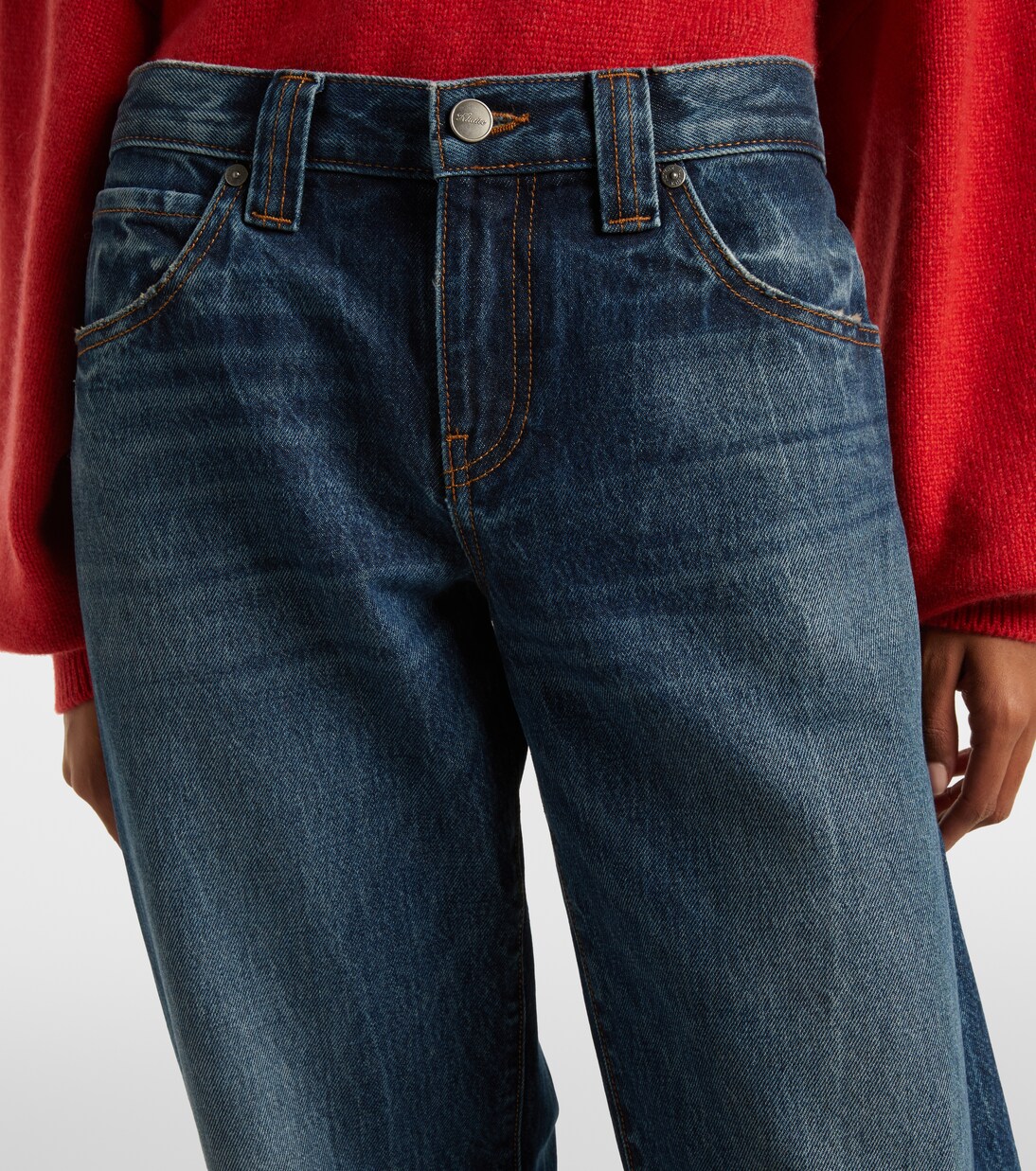 Karo mid-rise barrel-leg jeans | Khaite