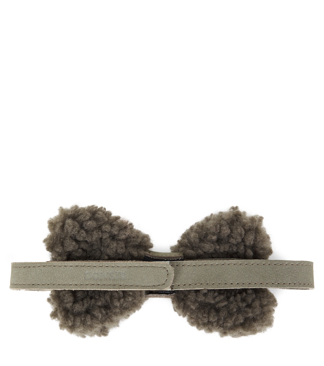 Furro leather-trimmed teddy bow tie | Donsje