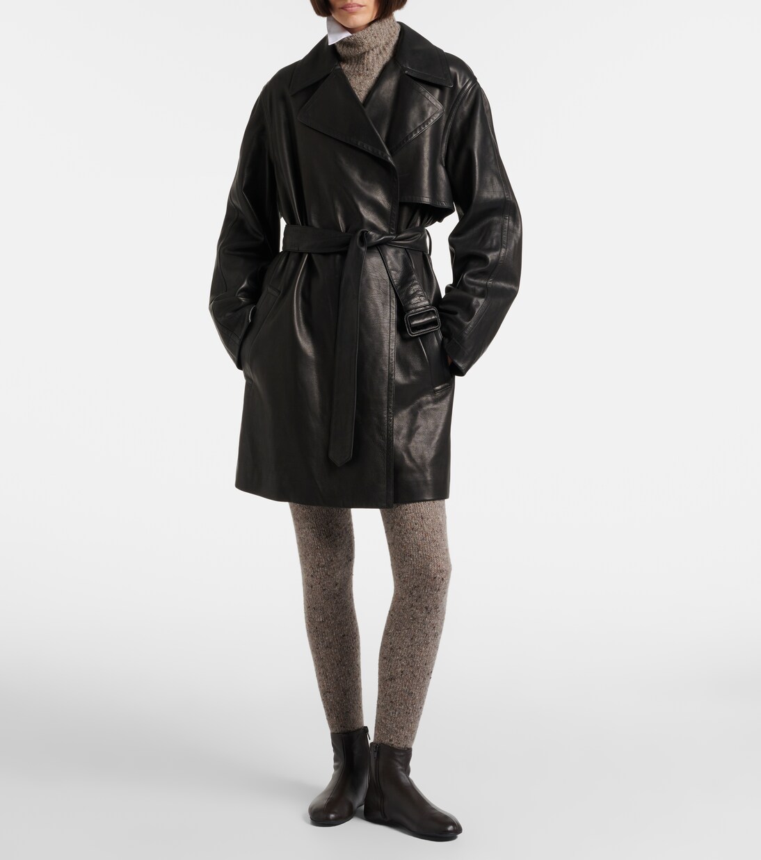 Siempra leather coat | The Row