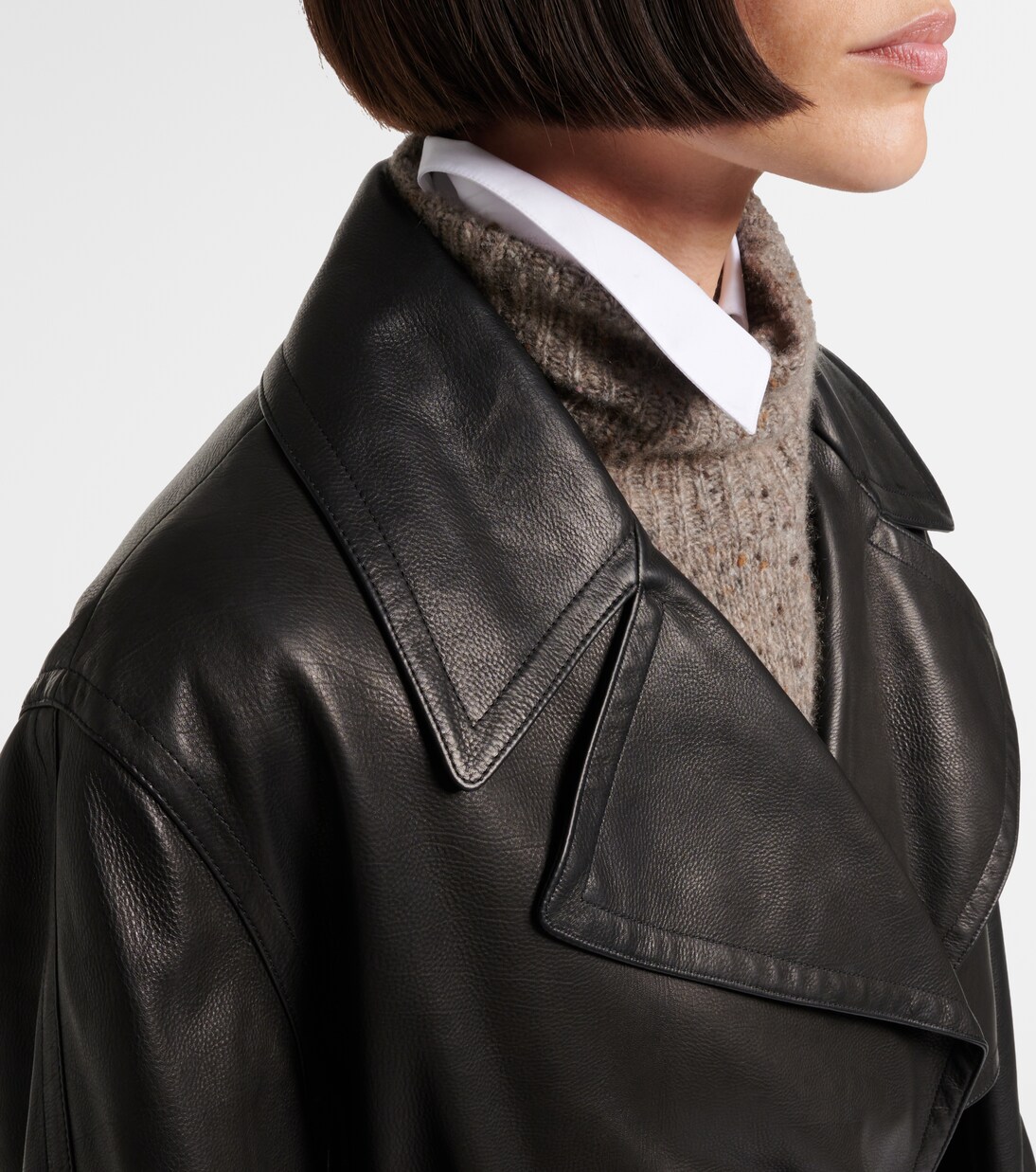 Siempra leather coat | The Row