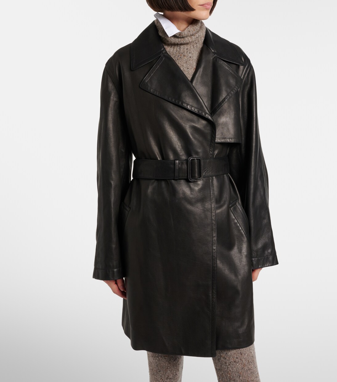 Siempra leather coat | The Row