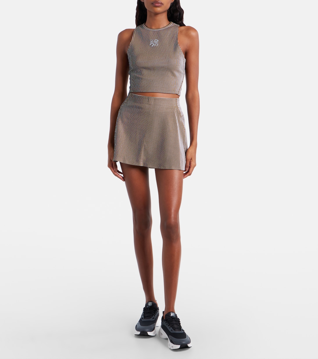 X On Minirock aus Jacquard-Jersey | Loewe