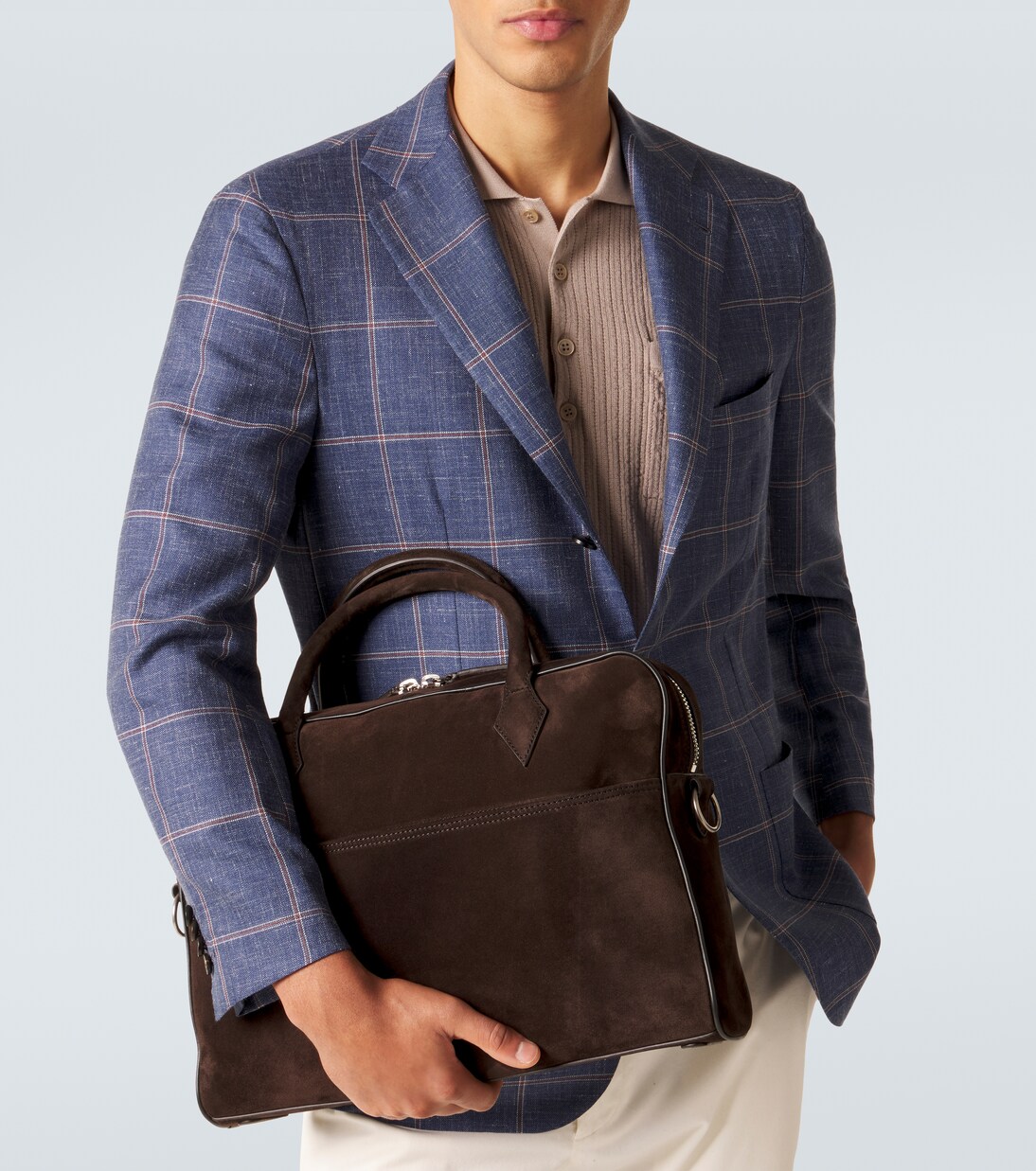 Closer Slim suede briefcase | Métier