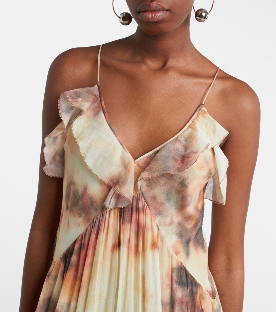 Bedrucktes Midikleid aus Baumwolle | Marant Etoile