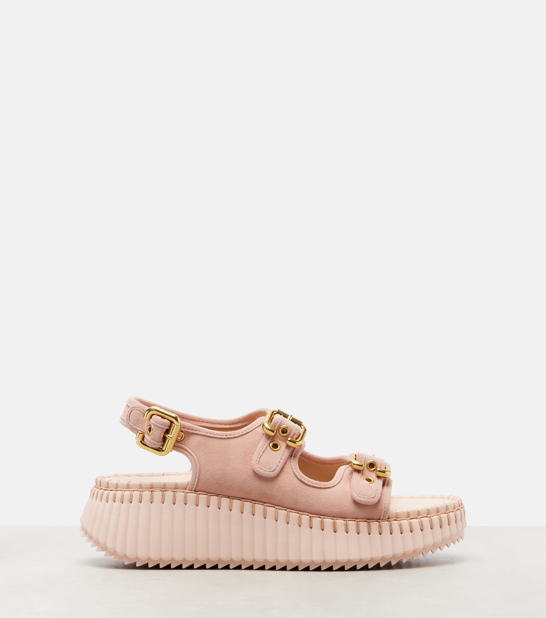 Nama suede platform sandals | Chloé