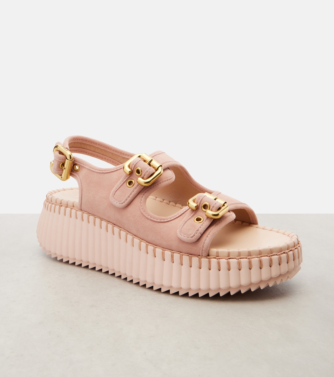 Nama suede platform sandals | Chloé