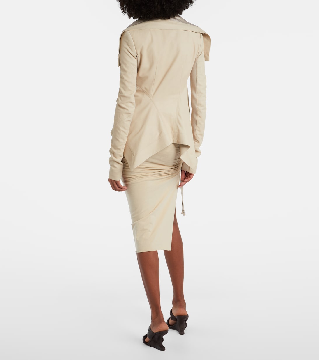 DRKSHDW Edfu棉质针织中长半身裙 | Rick Owens