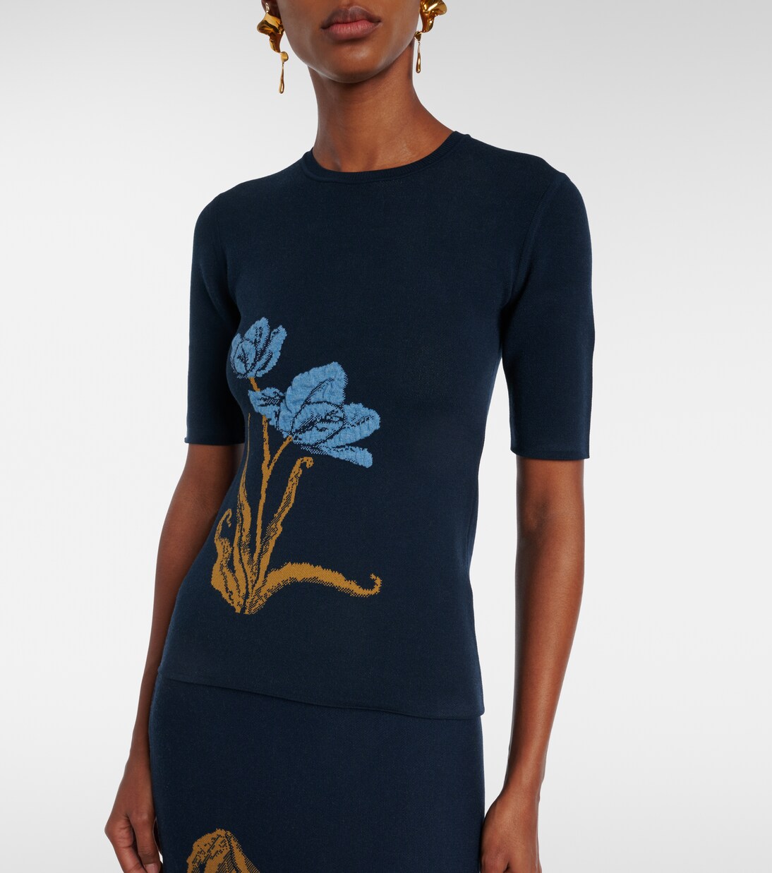 Jersey en jacquard floral | Erdem