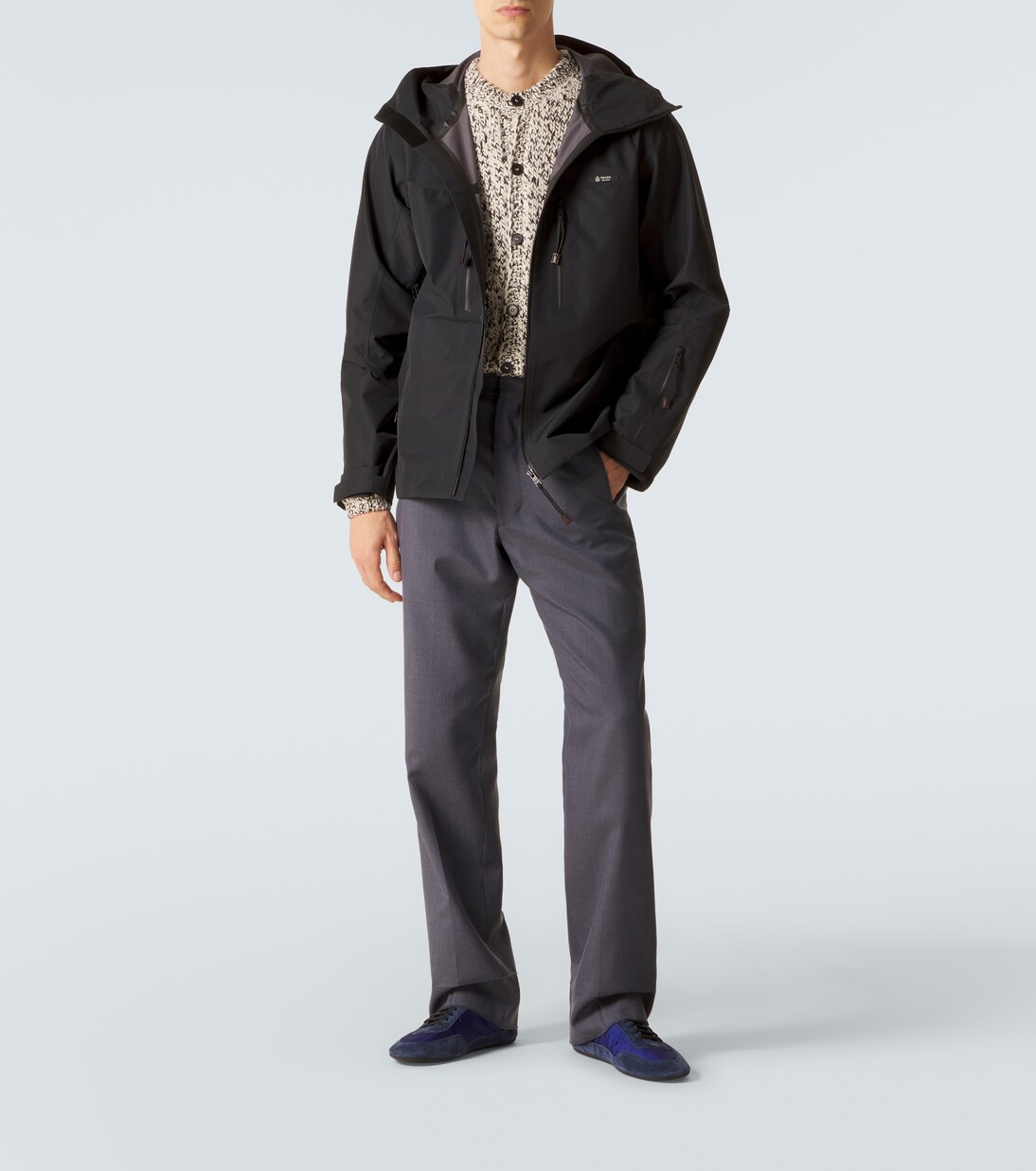 Prada Collapse Re-Nylon and suede sneakers | Prada