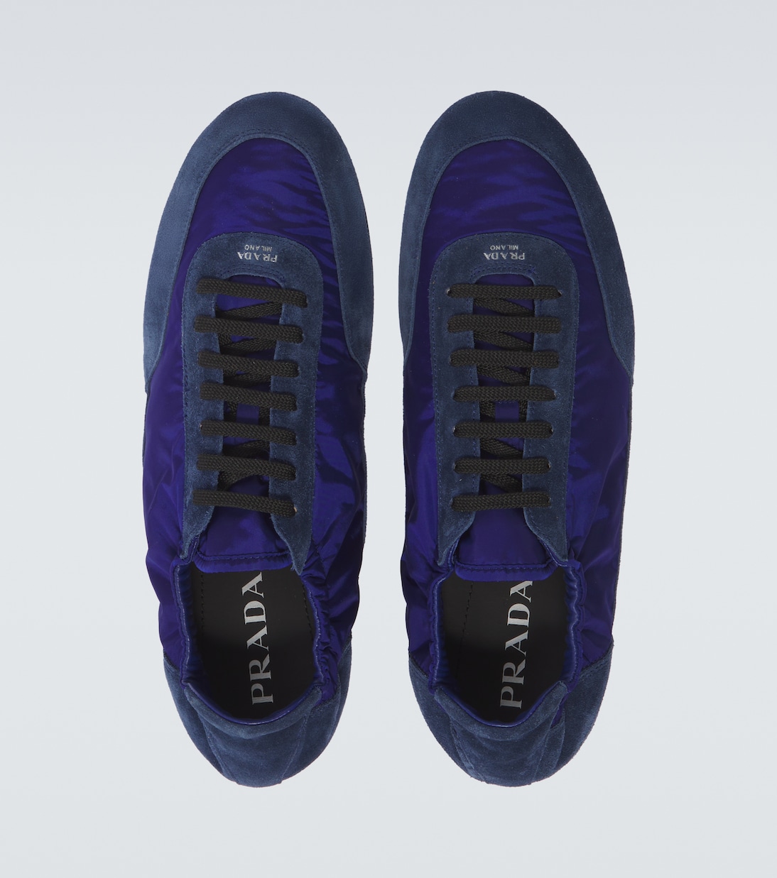 Prada Collapse Re-Nylon and suede sneakers | Prada