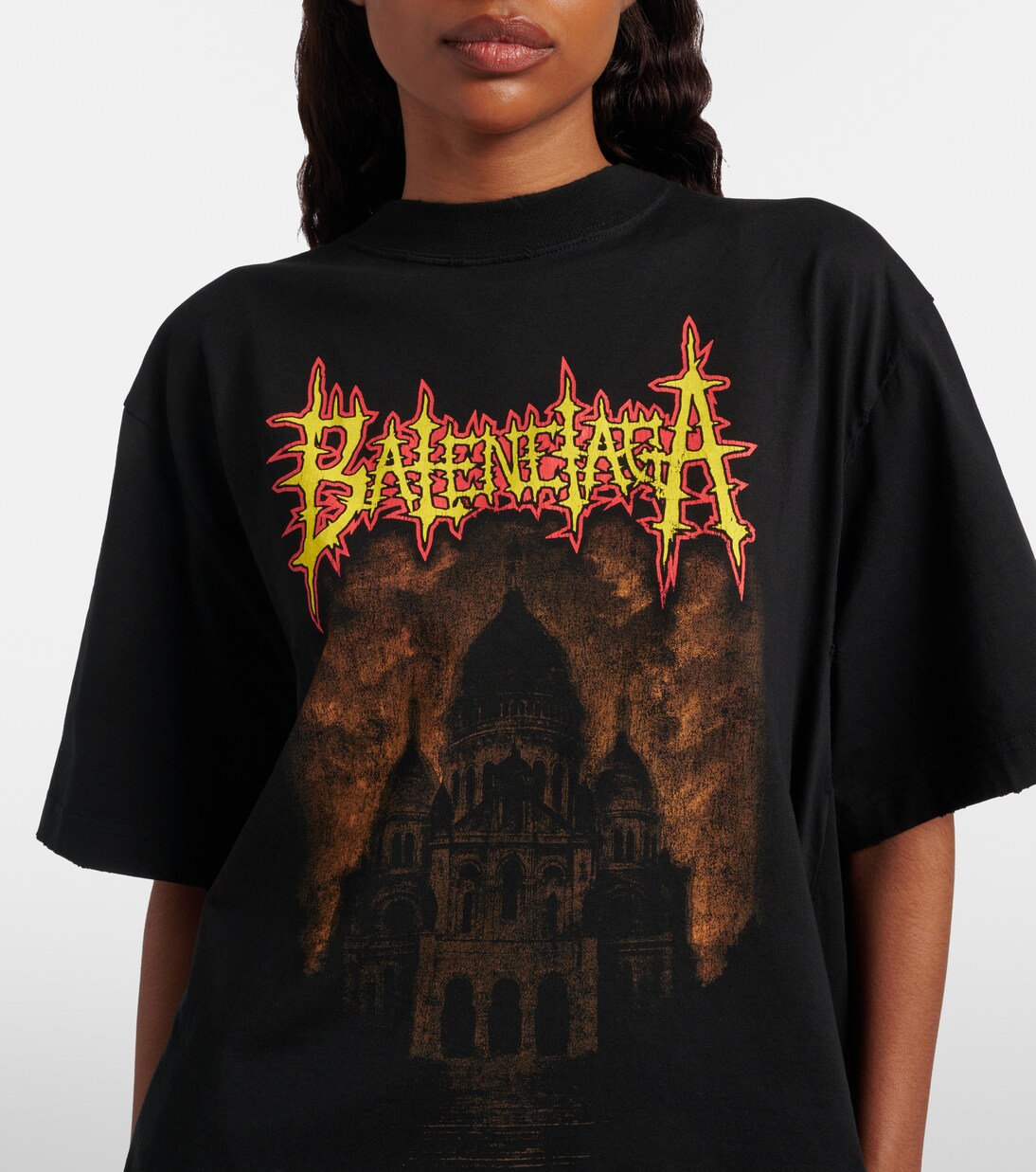 Printed cotton jersey T-shirt | Balenciaga